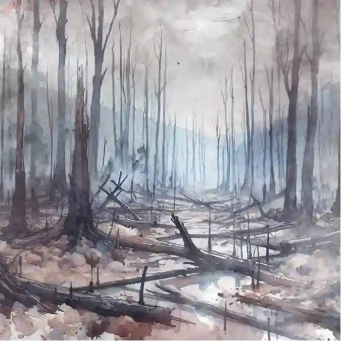 ilustrasi kebakaran hutan