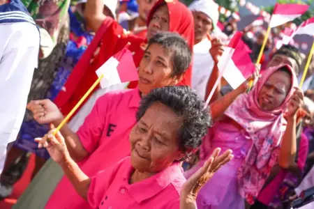 Gelora Hari Merdeka di ODGJ Liponsos Keputih Surabaya Suasana lomba 17-an di Liponsos Keputih Surabaya